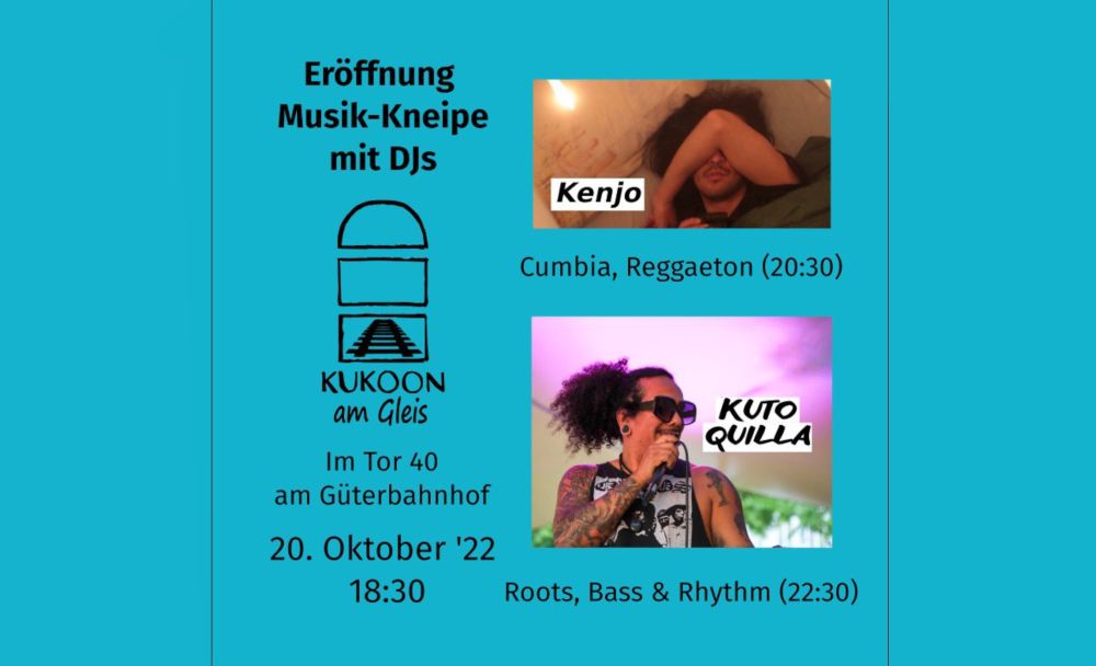 Eröffnung: Musik-Kneipe von "Kukoon am Gleis"