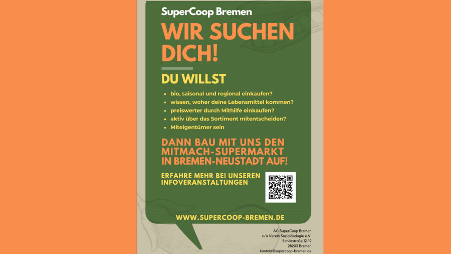 Findet in einem Extra-Raum statt: SuperCoop Bremen: Dein Einkauf, Dein Einfluss