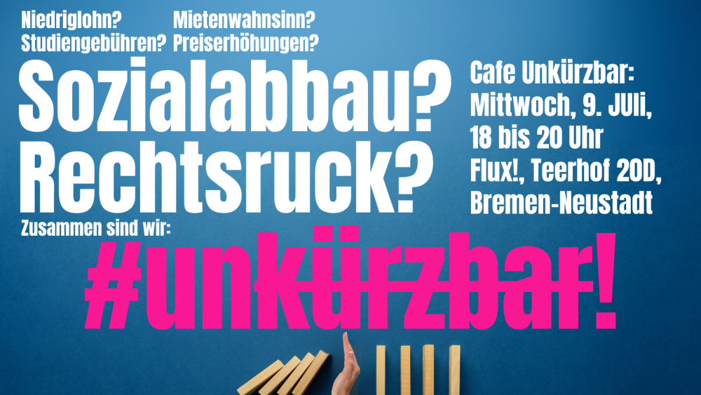 Veranstaltung: Café Unkürzbar im flux Café Unkürzbar im flux